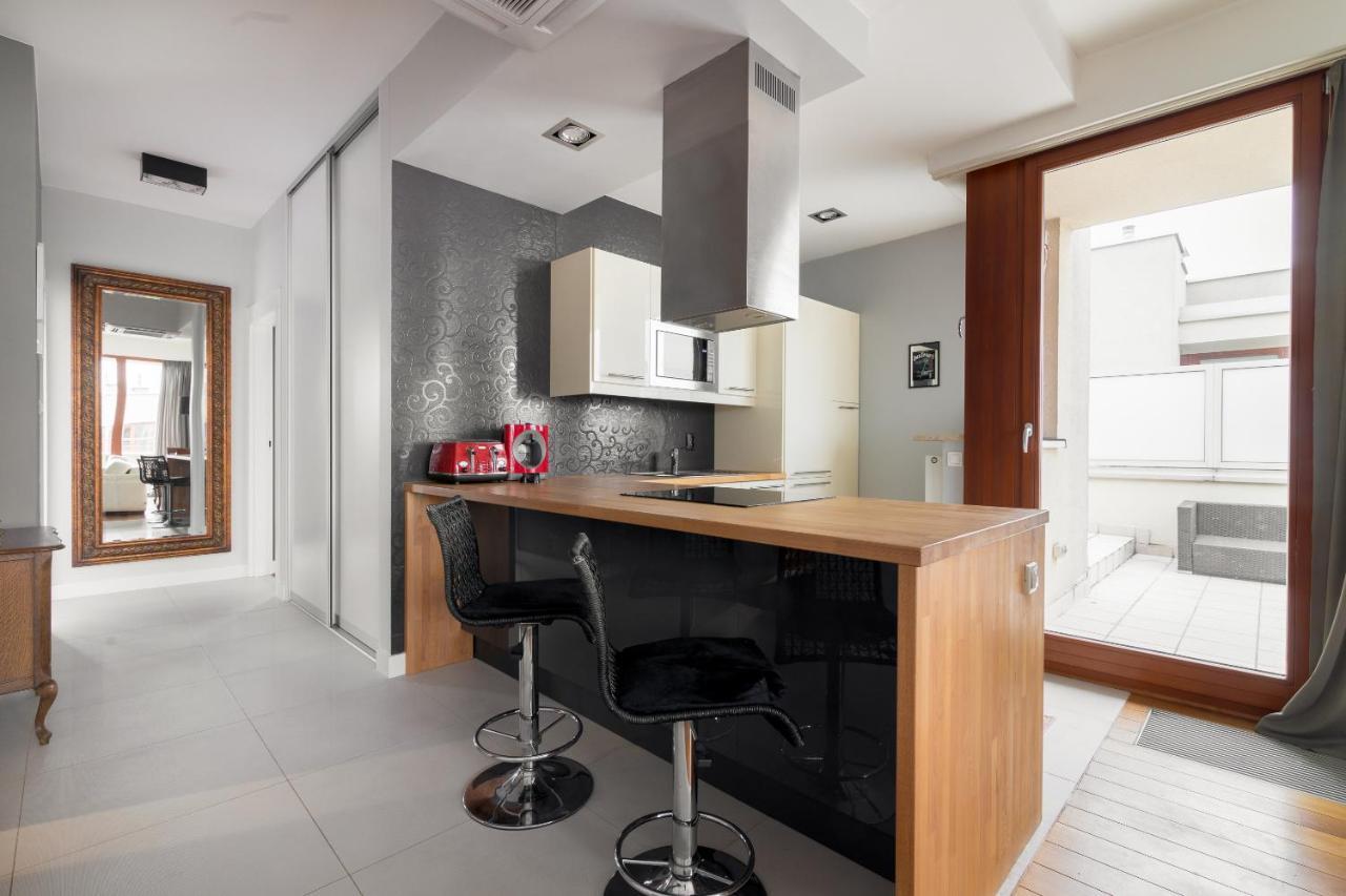Hlonda Deluxe Apartment With Terrace Varsó Kültér fotó